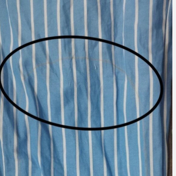 Kerri Rosenthal Striped Printed Shirt Top Ruffle Buttondown Cotton M NEW 282447 - Picture 6 of 6